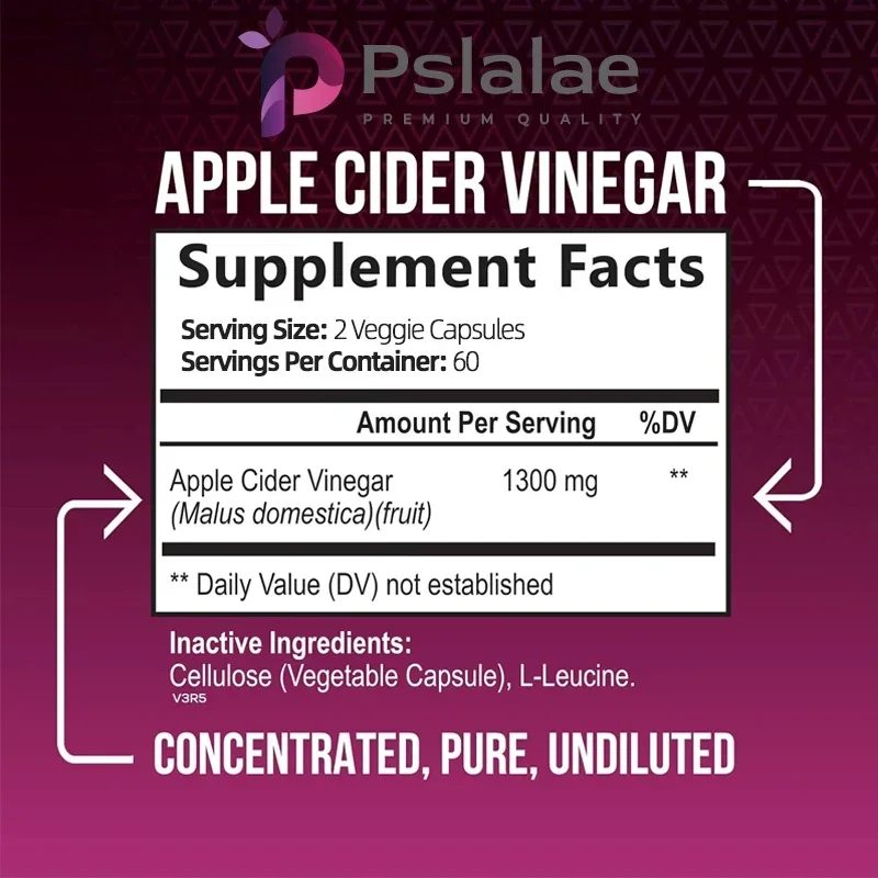 Apple Cider Vinegar Capsules - - огляд і ціна Health Wellness Vitality