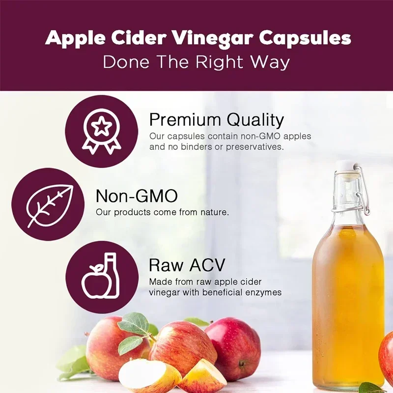 Apple Cider Vinegar Capsules - - огляд і ціна Health Wellness Vitality