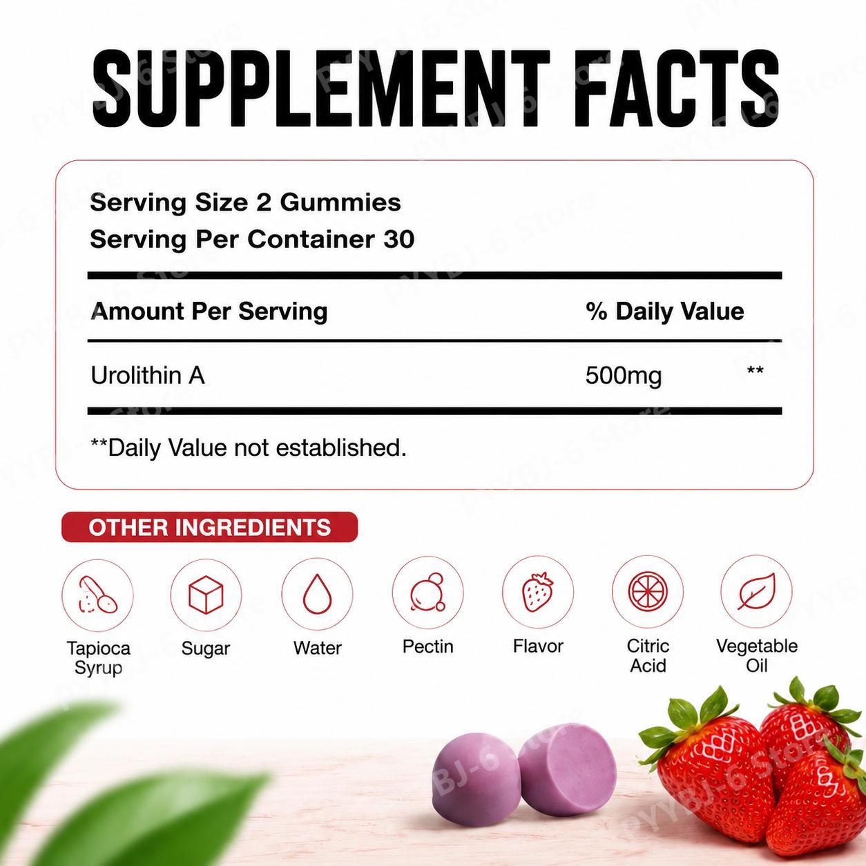 Docteat Urolithin A Gummies Mu - огляд і ціна Health Wellness Vitality