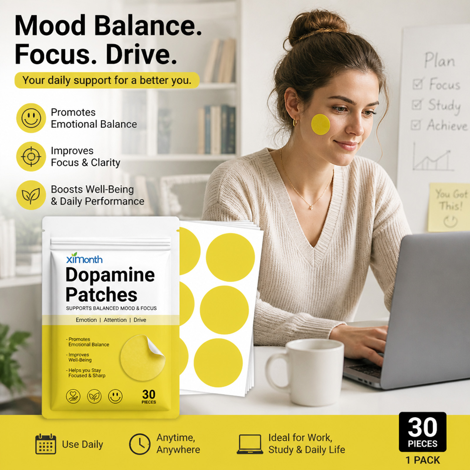 Dopamine Patches Vitality Boos - огляд і ціна Health Wellness Vitality