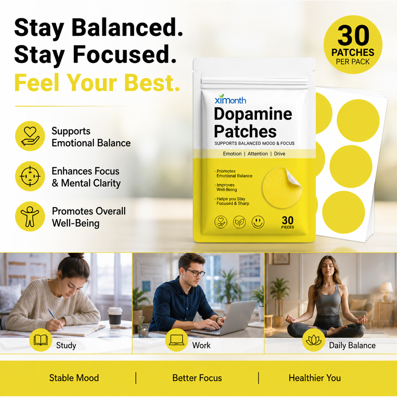 Dopamine Patches Vitality Boos - огляд і ціна Health Wellness Vitality