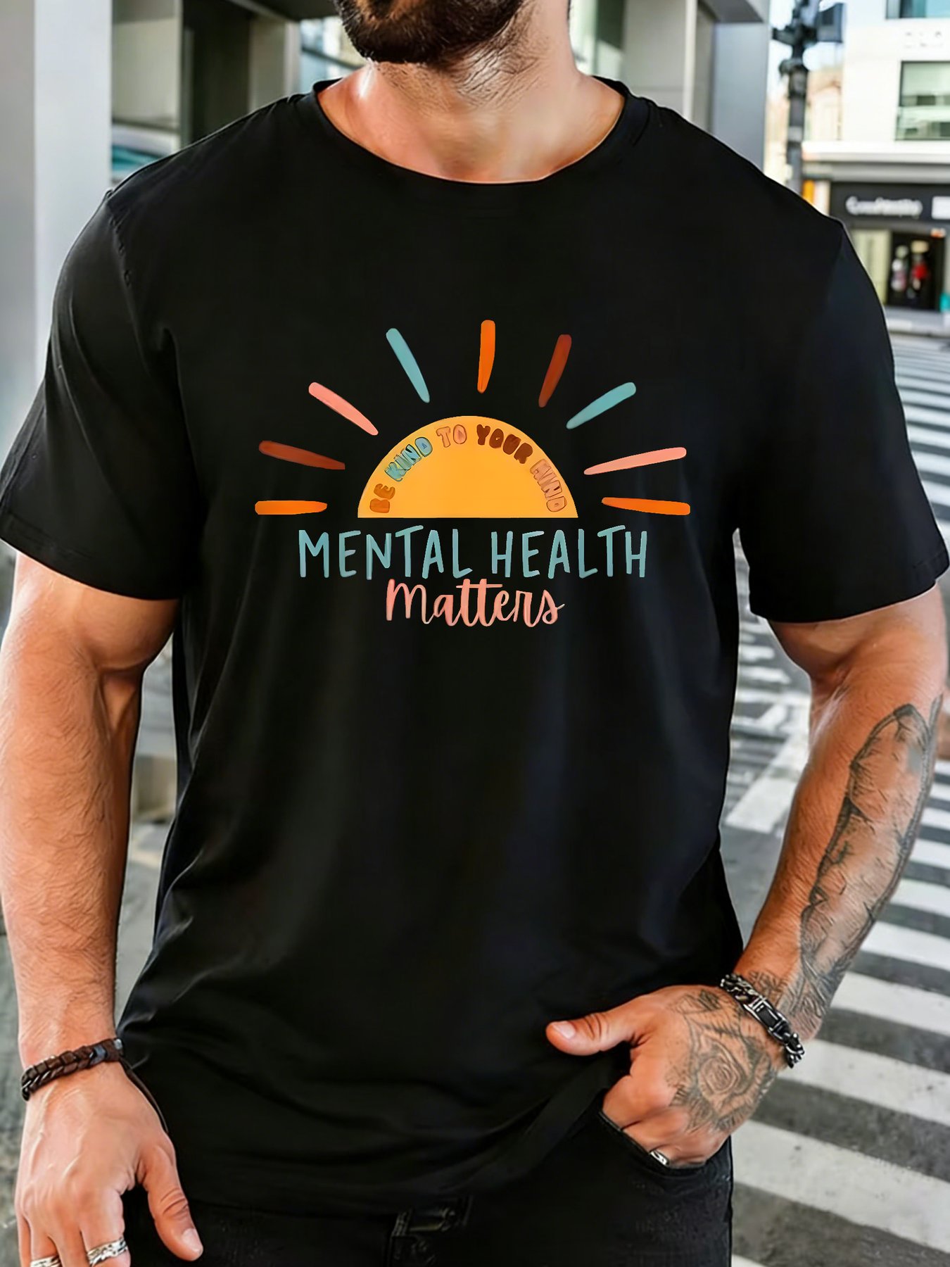 Men Cotton Crew Neck T Shirt M - огляд і ціна Health Wellness Trends