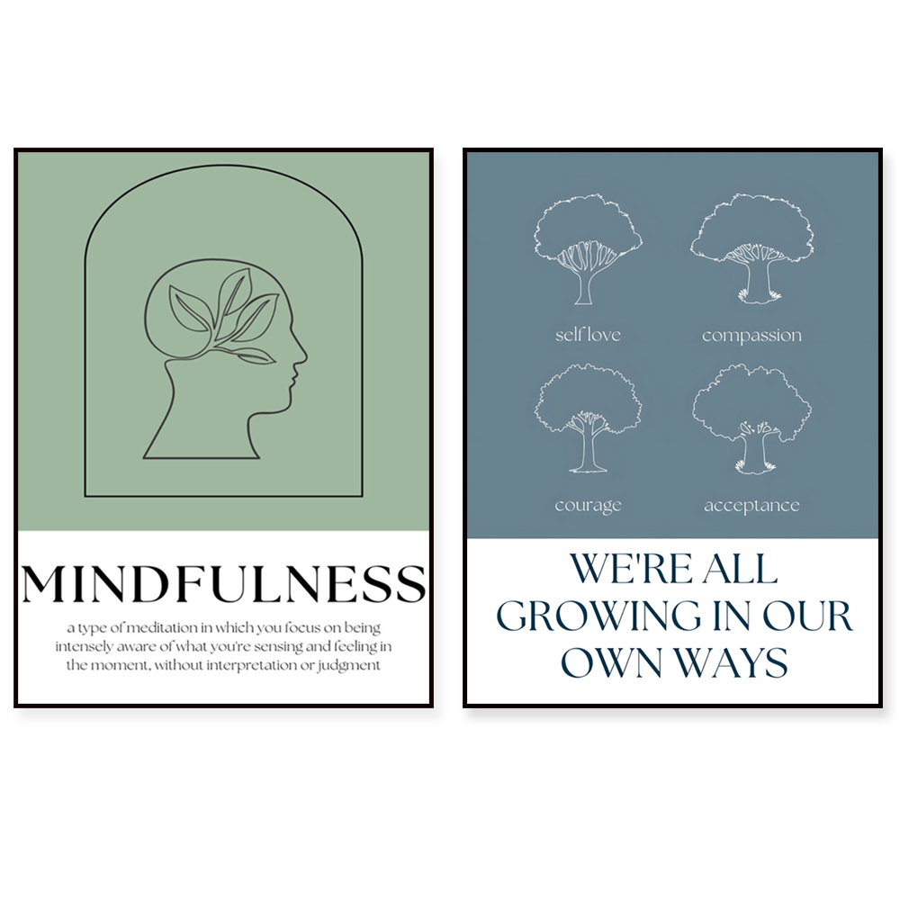 Mindfulness print, it's a safe - огляд і ціна Health Wellness Poster